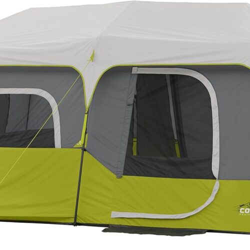Core 9 Person Instant Cabin Tent - 14' x 9'. Green (40008)