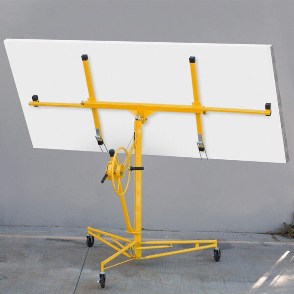 7B9C2E66-6EF8-8E39-3511-87E7E1161EA7.jpg Stark USA 65044 65044 Drywall Lift 11' Yellow Rolling Sheetrock Panel Hoist Jack