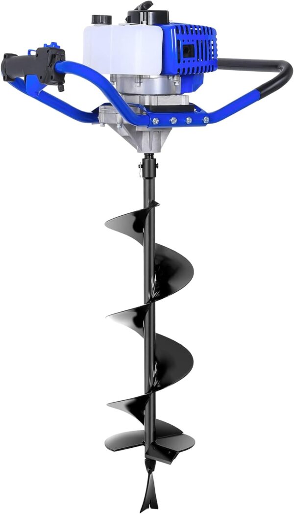 7CAC31AB-48E9-A571-BD7F-A07E33971898.jpg Post Hole Digger Gas Powered. 52cc 2.4 HP 2 Stroke Engine Earth Auger with 8" Drill Bit. EPA Compliant Post Hole Auger
