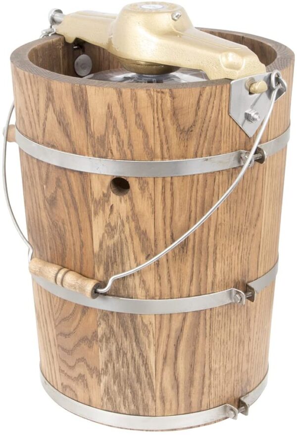 816F2F12-1A43-754C-DF10-DC5AB94D56B1.jpg 6 qt Country Ice Cream Maker – Classic Wooden Tub – Hand Crank