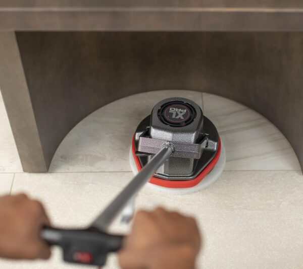 Commercial Orbiter Hard Floor Cleaner Machine. Multi-Purpose Floor Cleaning. Random Orbital Drive. Wide Cleaning Path. 50-Foot Long Cord. ORB550MC. Gray/Red-Oreck