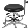 Medical Dental Stool Dentist Chair with 360 Degree Rotation Armrest PU Leather Assistant Stool Chair Height Adjustable Doctor Chair