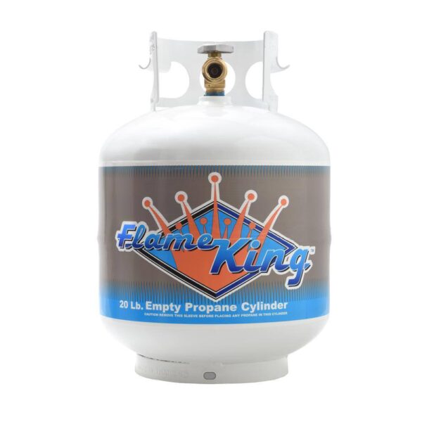 867241BF-7B66-B00A-743C-F747829D10A4.jpg Flame King 20 lbs Propane Tank with OPD Valve. Steel Construction. Rust-Resistant
