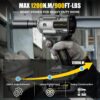 Cordless Impact Wrench. 1200Nm(900ft-lbs) High Torque 1/2'' Impact Wrench. 21V Brushless Electric Impact Gun with 2Pcs 4.0Ah Batteries. 1 Hour Fast Charger. 5 Sockets. Power Impact Driver for Car Home