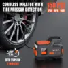 Car Jump Starter with Air Compressor. 4500A Peak 26800mAh 12V Auto with 150PSI Tire Inflator（up to All Gas or 10.0L Diesel Engine）
