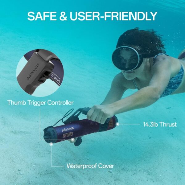 8C2BE4AA-E987-AAF4-1603-ACA3C173D12E.jpg Waydoo Subnado Underwater Scooter Lite. Water Sports Diving Scooter with Removable Handle. Compact and Portable Water Scooter for Adults&Kids. Scuba Diving Snorkeling Sea Scooter Multiple Uses. Blue