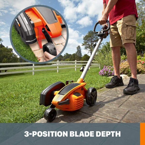 8CB911AC-170B-F98F-3211-449676751F5F.jpg WORX WG896 12 Amp 7.5 Inch Electric Lawn Edger & Trencher. Orange and Black