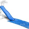 XDP Recreation 6 Foot Water Wave Slide with Built In Adjustable Sprinkler. Freestanding with Ground Pad and Hose Extension for Lawn Fun. Ages 3 to 8