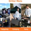 Portable Outdoor Grill Table. Folding Grill Cart Solid and Sturdy. Blackstone Griddle Stand Large Space. Blackstone Table with Paper Towel Holder. Grill Stand for Blackstone Griddle. Ninja Grills etc