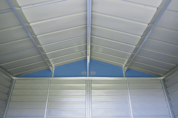8E1FFB13-1A87-DEFC-F36E-7FF3F5C081D4 Arrow Select Steel Storage Shed, 10×14, Blue Grey