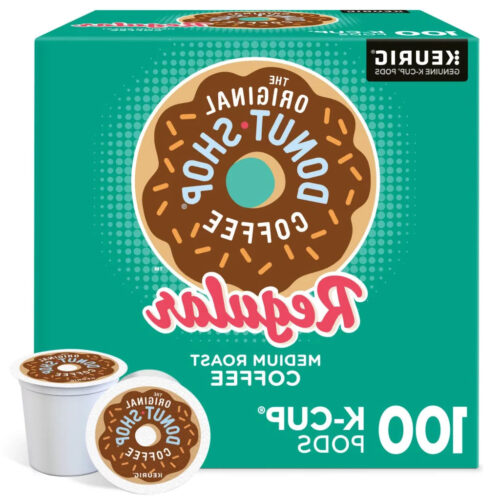 The Original Donut Shop Medium Roast Coffee Pods, 100 Count – Compatible with Keurig K-Cup Brewers, Kosher Certified