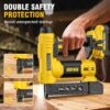 Alloyman 18 Gauge Nail Gun Battery Powered. 2 in 1 Cordless Brad Nailer/Electric Stapler with 2.0Ah Battery and Charger.1000pcs Nails and 500pcs Staples Included for Home Improvement & Woodworking