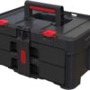 Keter Stack-n-Roll Modular Tools Organizer for Garage Storage and DIY. 3 Piece Resin Rolling Tool Box System for Small Parts