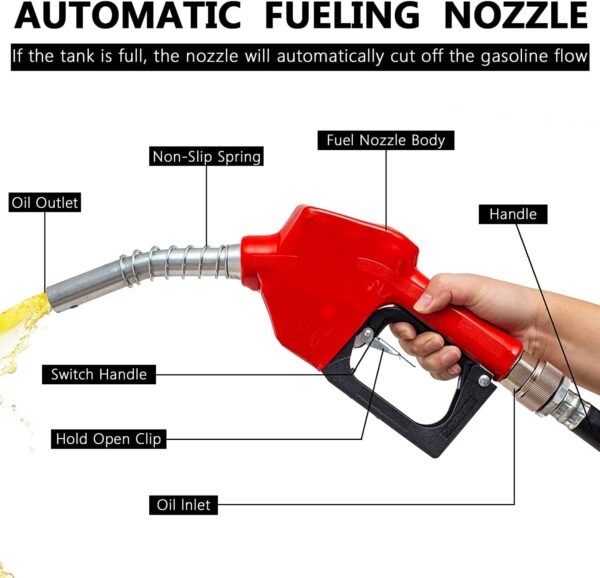94D3C182-D403-69D3-AA44-34796EBDA8EB.jpg TECSPACE 58 Gallon Gasoline Tank. Portable Fuel Tank with 12V Electric Fuel Transfer Pump. 40 GPM Gasoline Fuel Tank with 4 Meters Hose for Gasoline Transportation (Yellow. 58 gal)