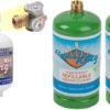 Pound Steel Propane Tank Cylinder with OPD Valve and Built-in Gauge. 20 lb Vertical-Flame King