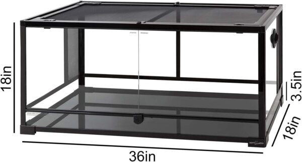 99ABF5BE-6D56-7EF9-1F89-C74D888FF241.jpg 50 Gallon Reptile Glass Terrarium Tank Double Hinge Door with Screen Ventilation Large Reptile Terrarium 36" x 18" x 18"(Knock-Down)