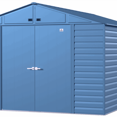 Arrow Select Steel Storage Shed, 10×14, Blue Grey