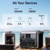 Anker SOLIX C1000 Portable Power Station with 200W Solar Panel. 1800W Solar Generator. 1056wh LFP (LiFePO4) Battery. 6 AC Outlets. Up to 2400W for Home. Power Outages. and Outdoor Camping