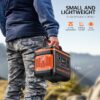 Portable Power Station. 297Wh Backup Lithium Battery Generator with 600W AC Output and 100W Fast Charging. Solar Generator for Outdoors Camping. Travel Emergency. Home Blackout