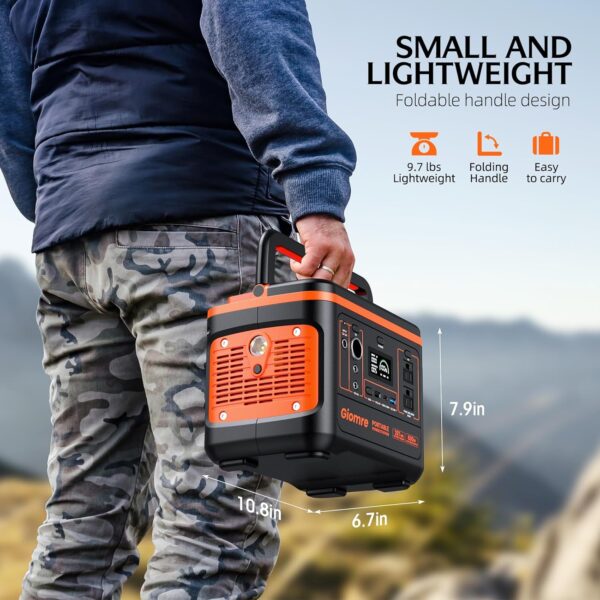 9E12ED0D-C636-C95F-8049-71CCF97046D3.jpg Portable Power Station. 297Wh Backup Lithium Battery Generator with 600W AC Output and 100W Fast Charging. Solar Generator for Outdoors Camping. Travel Emergency. Home Blackout
