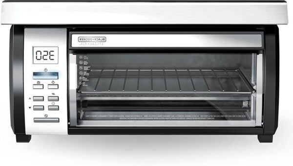 9EDCEC4B-C0EB-C0CC-2925-8D0EE0C0033F Spacemaker Under-Counter Toaster Oven, Black/Stainless Steel, TROS1000D
