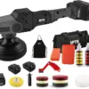 Buffer Polisher. 18V Cordless Rotary Polisher. 4Inch & 5Inch Car Polisher with 7 Variable Speed 2Pcs 4.0Ah Battery. 2 Backing Plate. 6 Polishing Pads. 2 Wool Pads for Car Polishing and Waxing