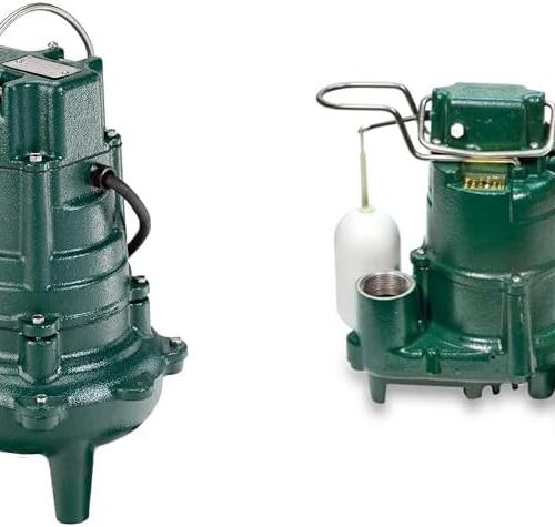 Waste-Mate 267-0001 Sewage Pump. 1/2 HP Automatic – Heavy-Duty Submersible Sewage. Effluent or Dewatering Pump