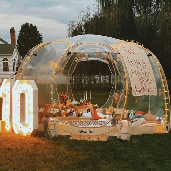 A1F9931D-9558-7539-C2B6-D0756E485C86.jpg Bubble Tent Pop Up Gazebo. 8-10 Person Igloo Dome Garden Patio Canopy Shelter