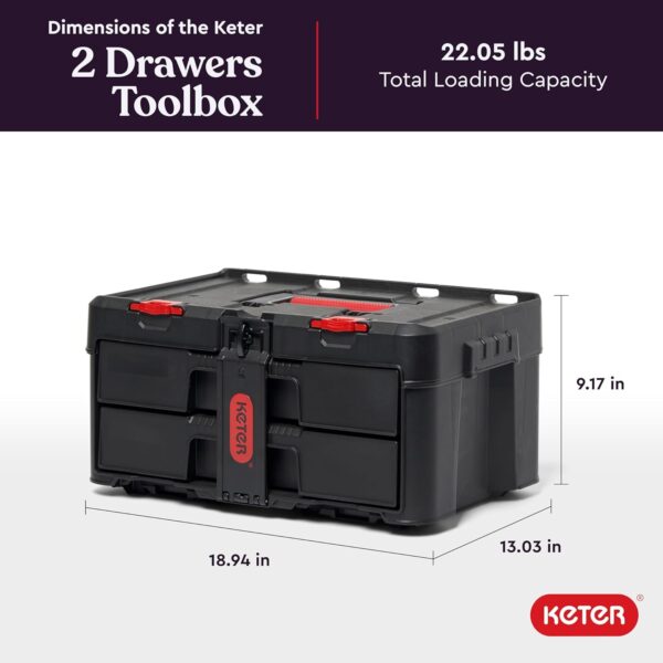 A2CCF922-B299-23FD-BF51-5A06CBFEFEB0.jpg Keter Stack-n-Roll Modular Tools Organizer for Garage Storage and DIY. 3 Piece Resin Rolling Tool Box System for Small Parts
