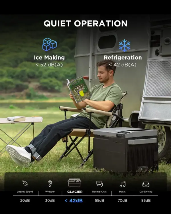 A4676B95-666C-93C9-30DE-5664698A27E1.webp Car Refrigerator. 40 Qt(38L) Portable Refrigerator. Electric Cooler with Ice Maker. Dual Zone WIFI APP Control(-13℃~50℃). 12/24V DC/AC For Camping. Travel. Fishing. Outdoor. Truck