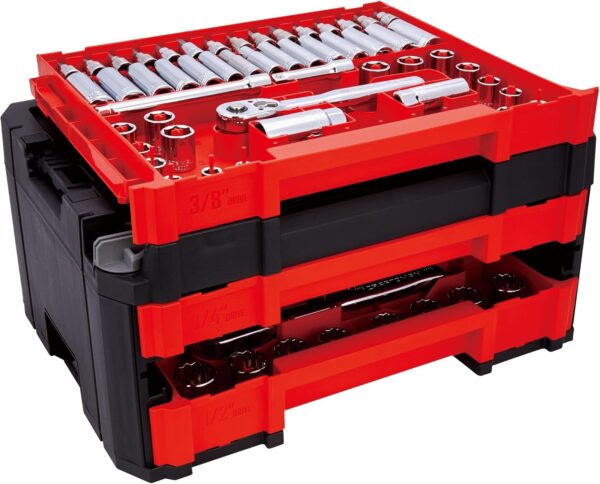 Craftsman 262-Piece Mechanic Tool Set. Master Socket Set with 3-Drawer VERSASTACK Tool Box. SAE/Metric Set (CMMT45309)