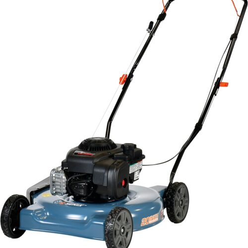 SENIX Gas Lawn Mower. 20-Inch. 125 cc 4-Cycle Briggs & Stratton Engine. Push Lawnmower
