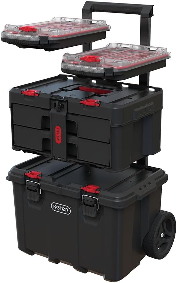 A8BD8BD6-6147-3CB6-EAF3-C43099BF831A.jpg Keter Stack-n-Roll Modular Tools Organizer for Garage Storage and DIY. 3 Piece Resin Rolling Tool Box System for Small Parts