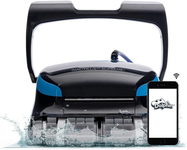 AA09AC20-0AFD-A1F5-197F-C10818DF543D.jpg Dolphin Nautilus CC Plus Wi-Fi Automatic Robotic Pool Vacuum Cleaner. Always Cleaning. Never Charging. with Wall Climbing Scrubber Brush. Ideal for In-Ground Pools up to 50 FT in Length
