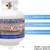 Pound Steel Propane Tank Cylinder with OPD Valve and Built-in Gauge. 20 lb Vertical-Flame King
