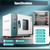 110V 1000W Horizontal Electric Blast Drying Oven 45L/12Gal Lab Forced Air Convection Drying Oven with Intelligent Temperature Controller for Industrial. Schools. Research Institutes