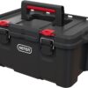 Keter Stack-n-Roll Modular Tools Organizer for Garage Storage and DIY. 3 Piece Resin Rolling Tool Box System for Small Parts