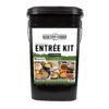 Ready Hour. Emergency Meal Entrées. Real Non-Perishable Meals. 25-Year Shelf Life. Portable Flood-Safe Container. 120 Servings