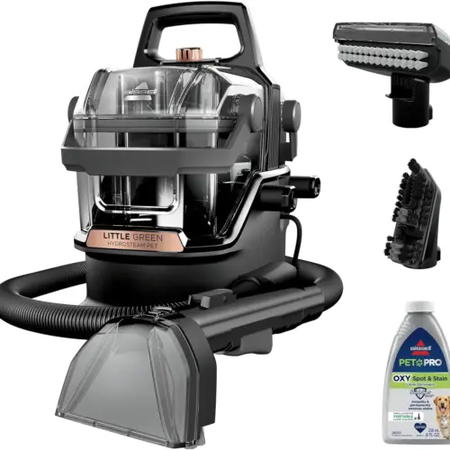 Green HydroSteam Multi-Purpose Portable Carpet and Upholstery Cleaner. Car and Auto Detailer. 3618. Black and Copper Harbor