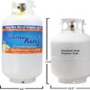Pound Steel Propane Tank Cylinder with OPD Valve and Built-in Gauge. 20 lb Vertical-Flame King