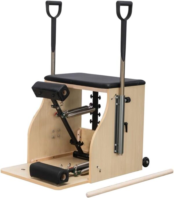B58249F3-0BC0-C360-0F01-70649309C6B6.jpg Pilates Chair. Split-Pedal Stability Combo Chair with Handles.Pilates Reformer Machine.Pilates Equipment for Home Or Studio Use