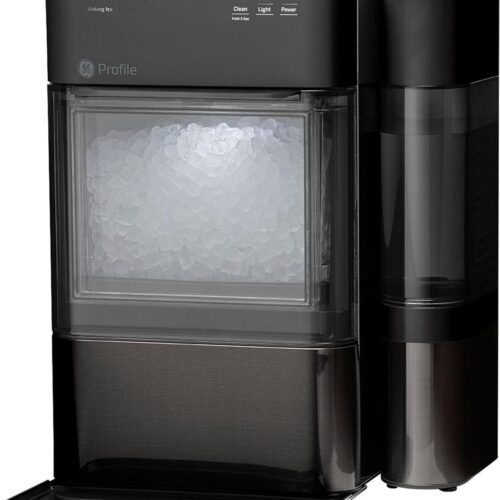 GE Profile Opal 2.0 with 0.75 Gallon Tank. Chewable Crunchable Countertop Nugget Ice Maker. Scoop included. 38 lbs in 24 hours. Pellet Ice Machine with WiFi & Smart Connected. Stainless Steel