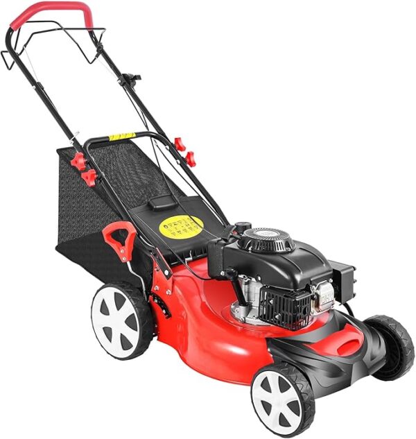 B77D006B-5357-702E-E1AA-5E16300D6589.jpg Self Propelled Gas Lawn Mower. 20-Inch 140cc OHV Engine 3-in-1 Gas Mower.Adjustable Cutting Height for Sports Fields. Community Greening. Municipal Greening