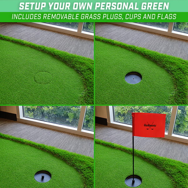 GoSports 12'x5' Golf Putting Green for Indoor & Outdoor Putting Practice