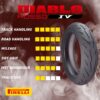 Pirelli Diablo Rosso IV Motorcycle Tires Set – Front 110/70ZR17 & Rear 190/55ZR17 with Bonus Keychain