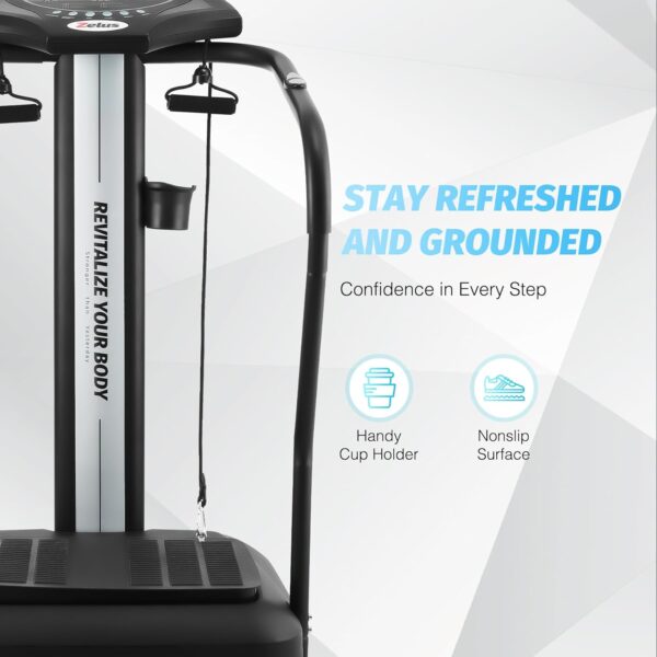 BAA6C8E5-CC86-314D-7135-6180D3ECB2BF.jpg Whole Body Vibration Plate. 500W Vibration Plate Exercise Machine with 99 Levels 3 Preset Modes & 2 Resistance Bands. Training Fitness Vibration Platform Machine for Home Gym with 330lb Capacity