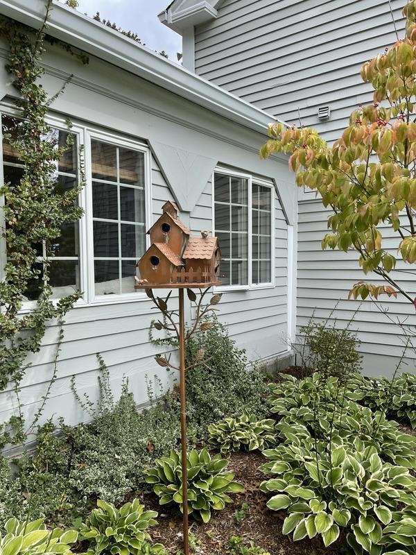 Birdhouse Garden Stakes
