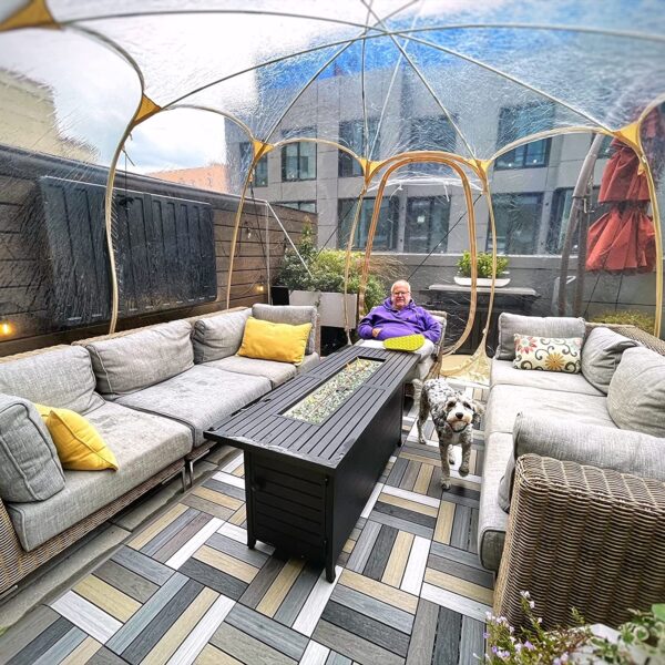 C2FE7393-4945-42A0-C93D-B5618DA44CFA.jpg Bubble Tent Pop Up Gazebo. 8-10 Person Igloo Dome Garden Patio Canopy Shelter