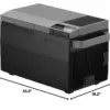 Car Refrigerator. 40 Qt(38L) Portable Refrigerator. Electric Cooler with Ice Maker. Dual Zone WIFI APP Control(-13℃~50℃). 12/24V DC/AC For Camping. Travel. Fishing. Outdoor. Truck