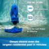 POOL BLASTER Max Cordless Pool Vacuum for Deep Cleaning & Strong Suction. Handheld Rechargeable Swimming Pool Cleaner for Inground and Above Ground Pools. Hoseless Pool Vac by Water Tech